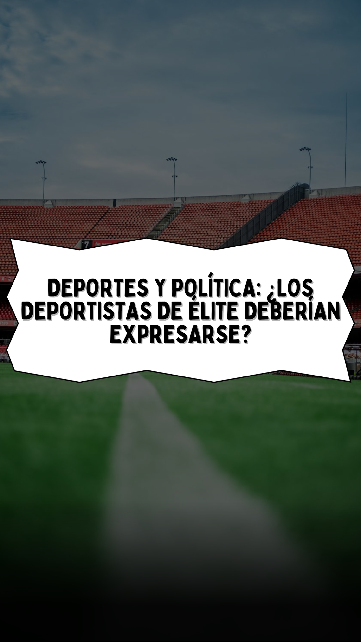 Deportes y política: ¿los deportistas de élite deberían expresarse?