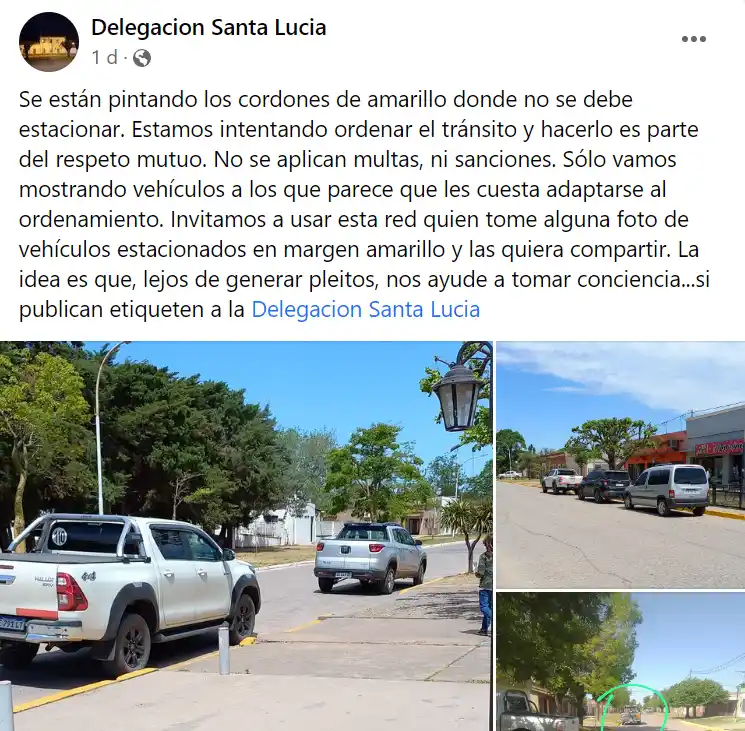 El posteo que luego eliminaron.