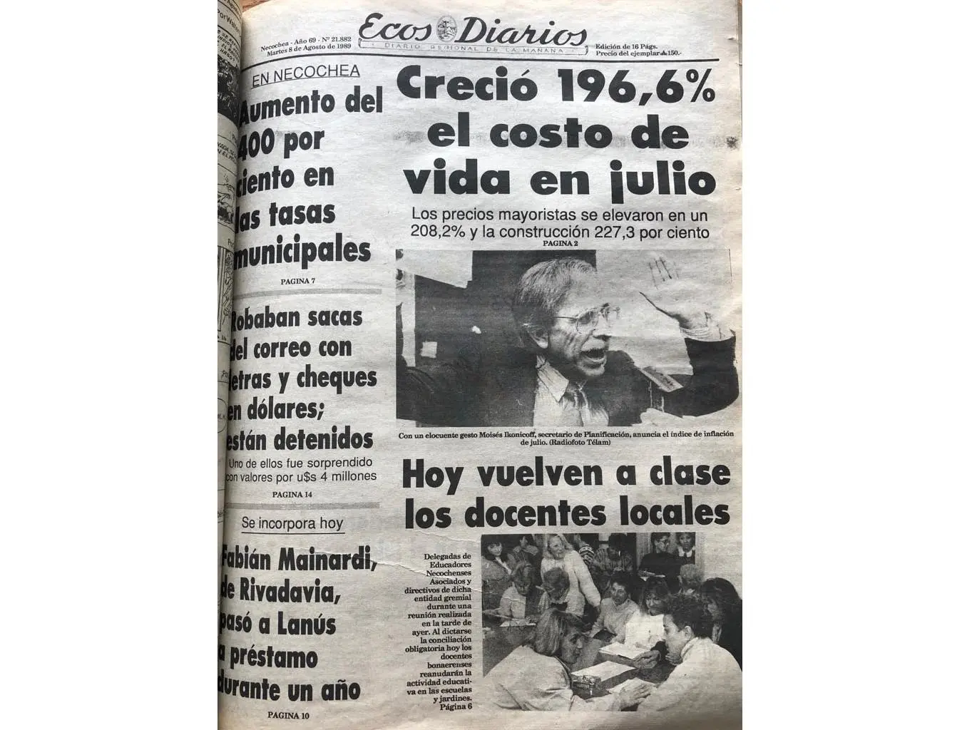 Martes 8 de agosto de 1989