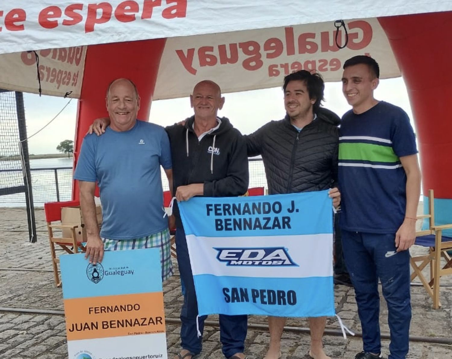 Aguas Abiertas: exitoso fin de semana de Fernando Bennazar en Entre Ríos