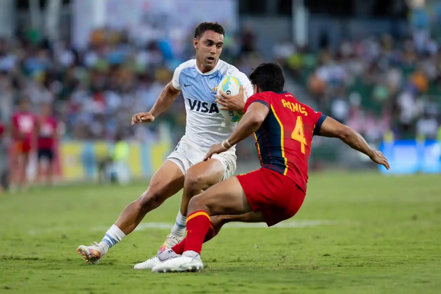 Los Pumas 7s vencieron a España y llegaron a semifinales en Perth