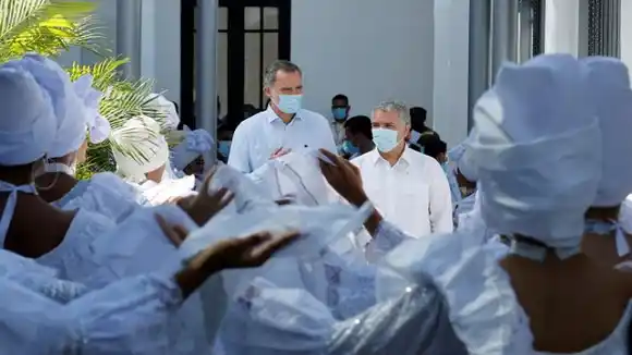 JUNTO A IVÁN DUQUE el Rey Felipe VI inaugura el edificio más grande de Colombia “The Icon Barranquilla”