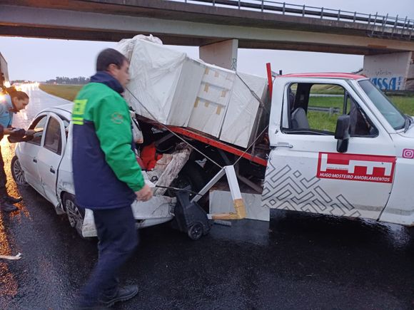 Ruta 9: accidente en el kilómetro 130, con una camioneta sampedrina involucrada