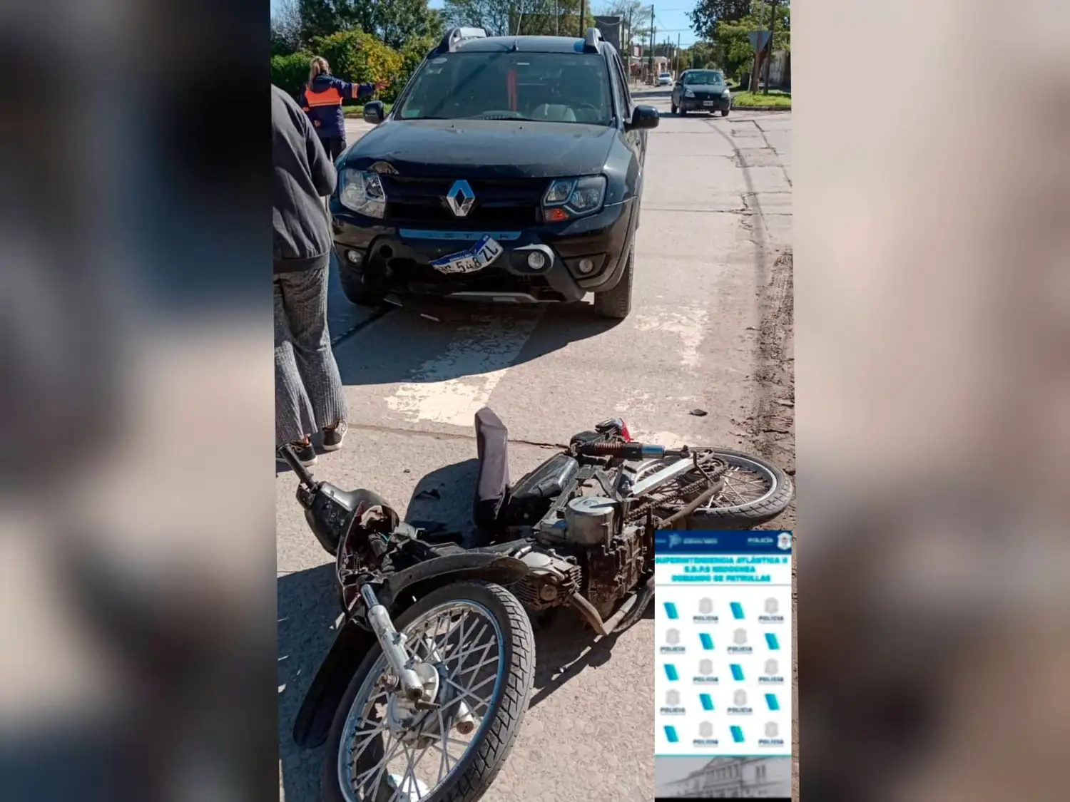 Siniestro vial en avenida 542 y calle 519