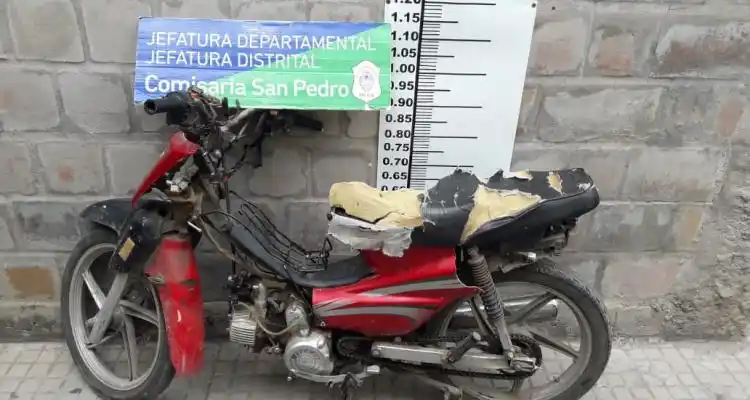 Hallan moto que había sido robada en la misma tarde