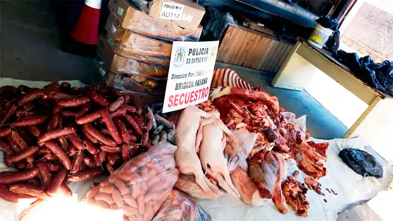 Decomisaron gran cantidad de carne proveniente de la faena clandestina