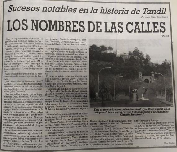 Capítulo 2: Los nombres de las calles