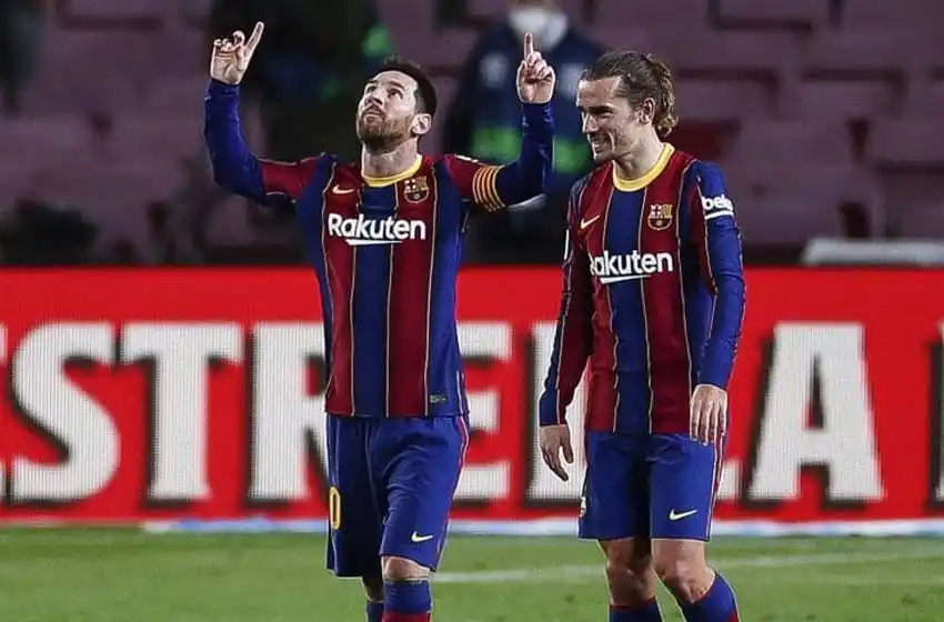 Con un Messi intratable, Barcelona goleó y estira su buena racha