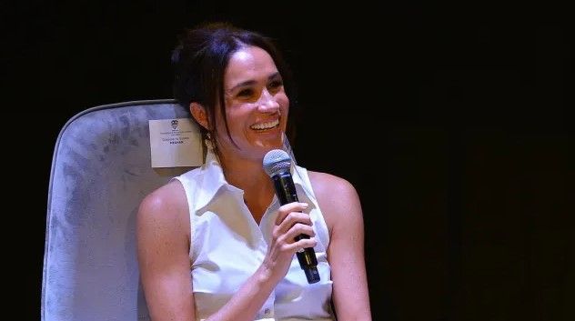 Meghan Markle durante un foro en Cali (Colombia).