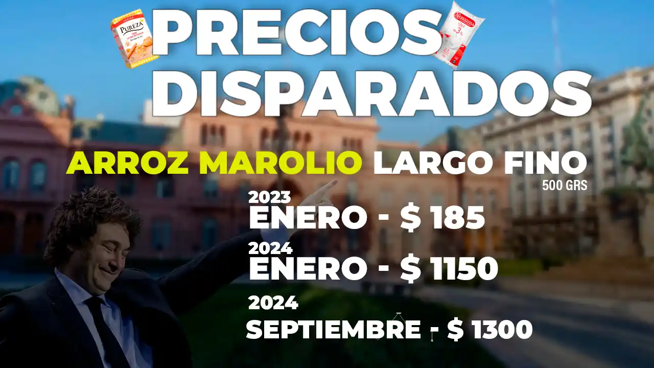 precios disparados arroz septiembre 24
