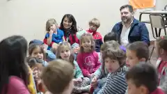 Coronoffo y Monti visitaron la Escuela de Música