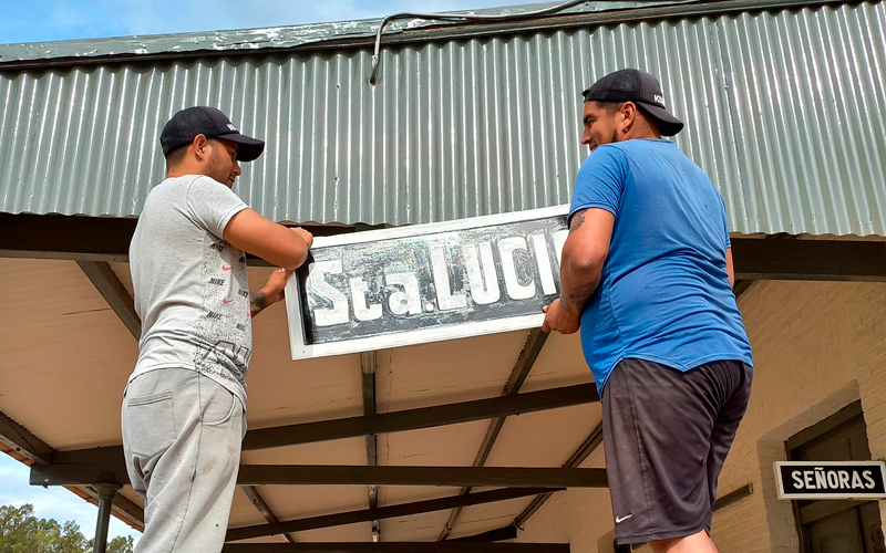 Inauguran las obras de refacción en la estación de Santa Lucía