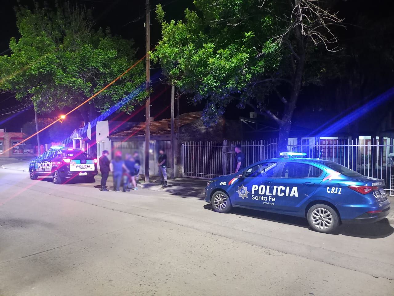 Despliegue policial en un operativo conjunto en distintos barrios de Rafaela