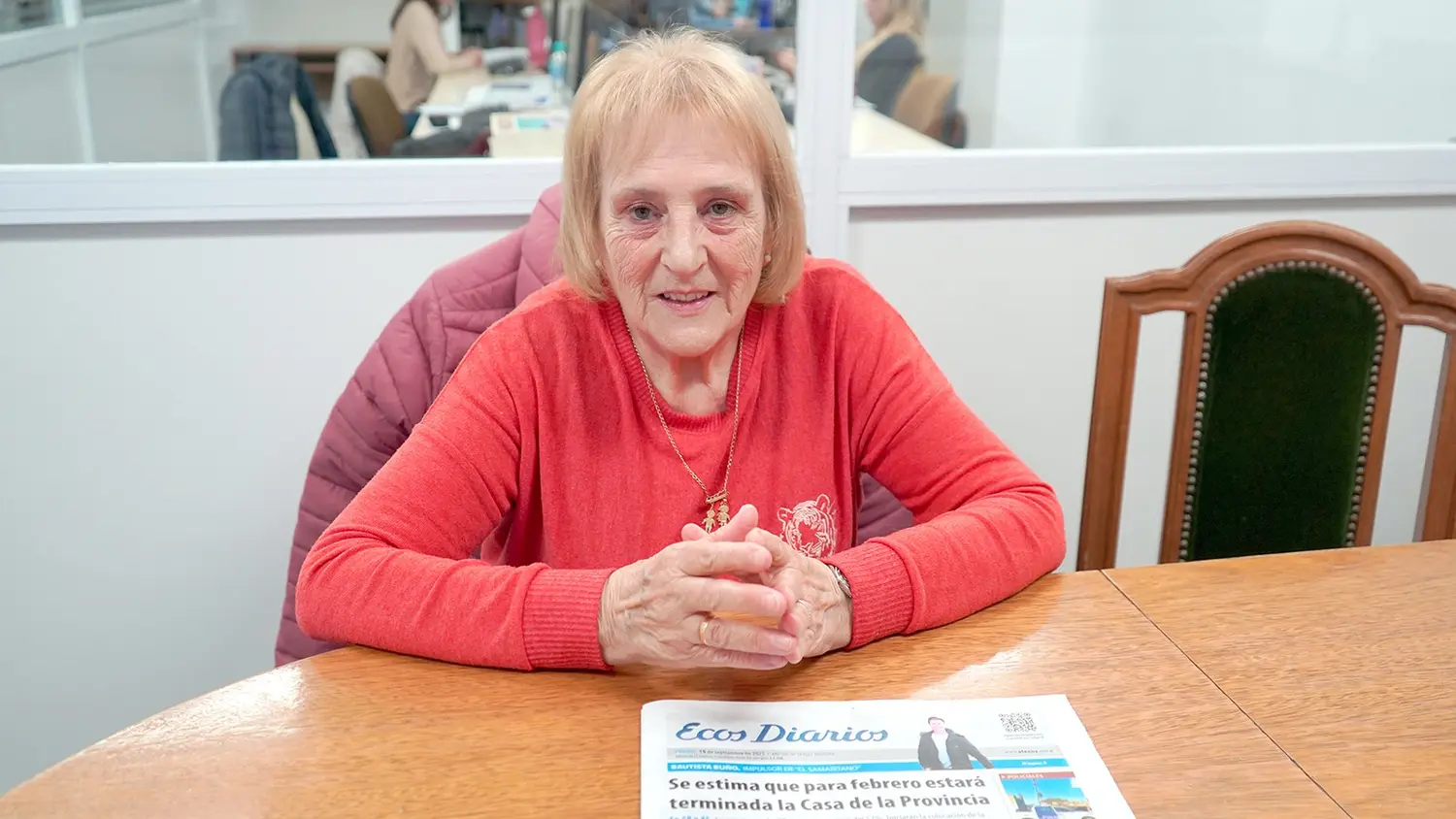 Con espíritu. Solidario y comprometido, se muestra Alicia Ortiz