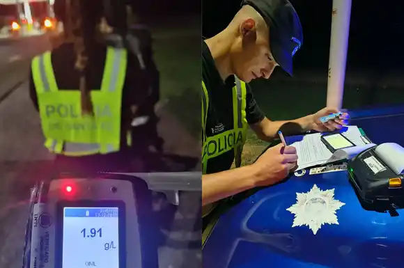 Control vial en el peaje: retuvieron la licencia a un motociclista que circulaba alcoholizado