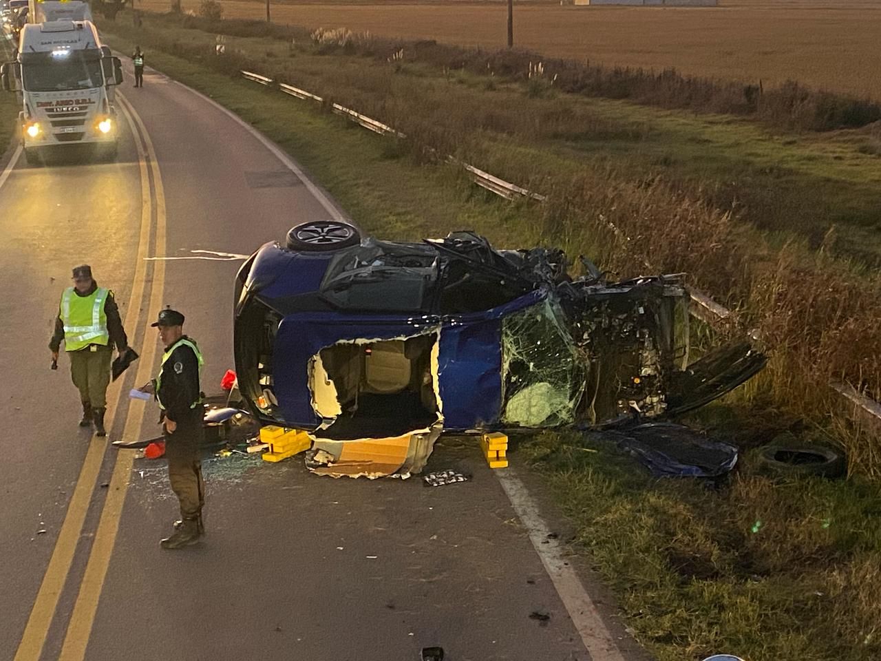 Accidente curva de Pastorino.