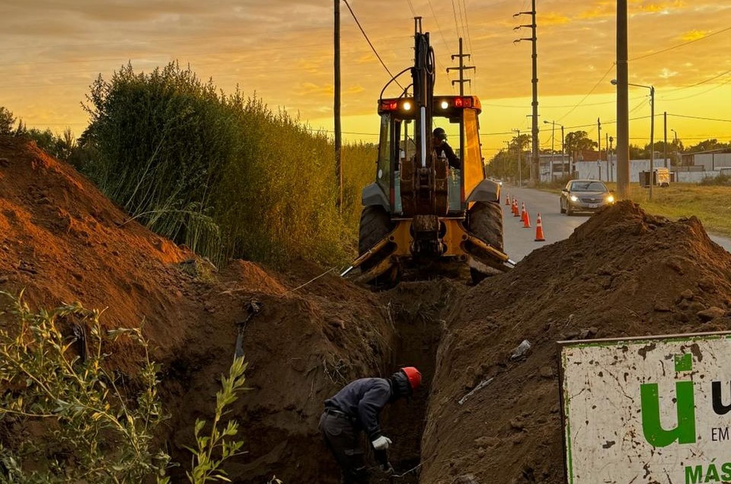 La Usina avanza con los trabajos para ampliar el suministro en la ciudad.