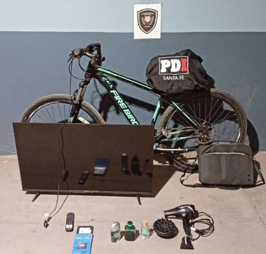 Forzó una ventana, entró a una casa y se llevó un televisor y perfumes: cayó tras una requisa de la PDI