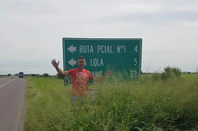 Gabriel Batistuta se quejó por el estado de las rutas en el norte de Santa Fe
