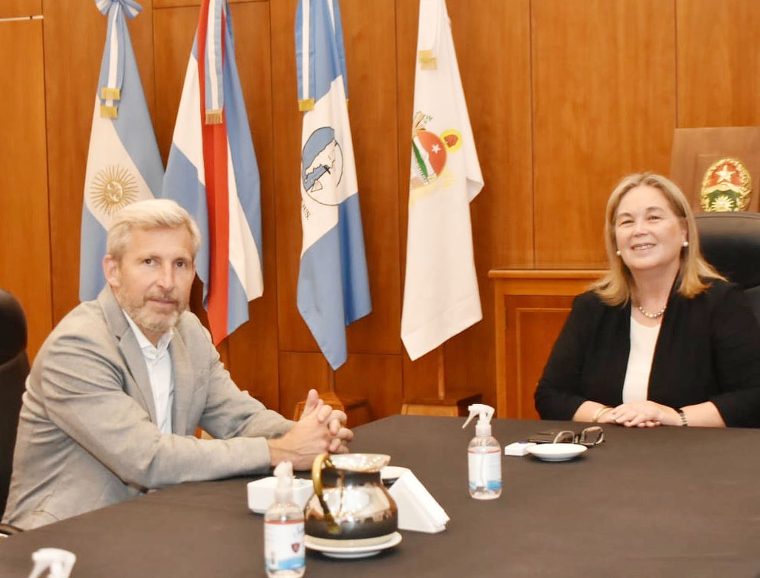 La presidenta del STJ, Susana Medina, recibió a Rogelio Frigerio