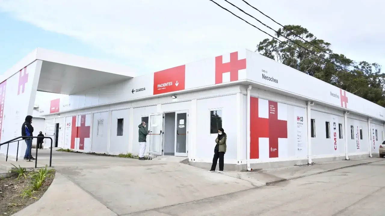 Hospital Modular. En avenida 59 y 102