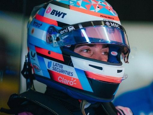 Colapinto con buenos resultados en la mañana de viernes en los tests de Barhéin.Foto:Alpine