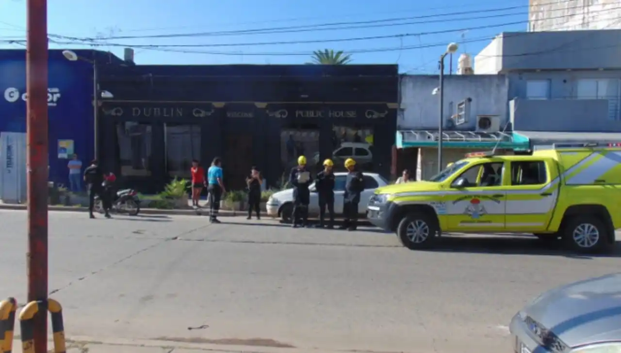 La joven fue trasladada al hospital.