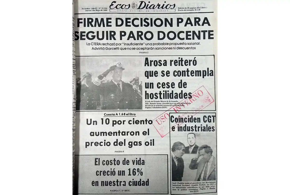 Jueves 5 de mayo de 1988
