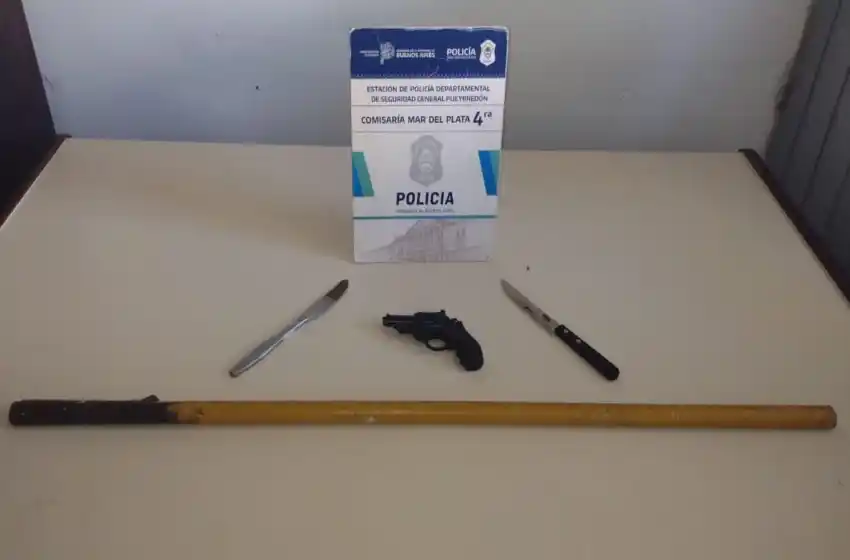 Entró forzando la puerta, la golpeó con un caño y fue detenido por la policía