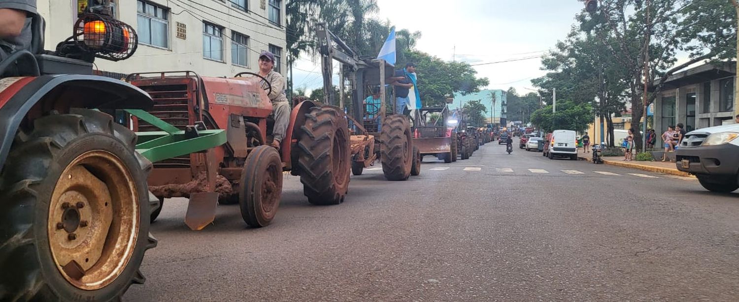 Marcha de productores en Montecarlo