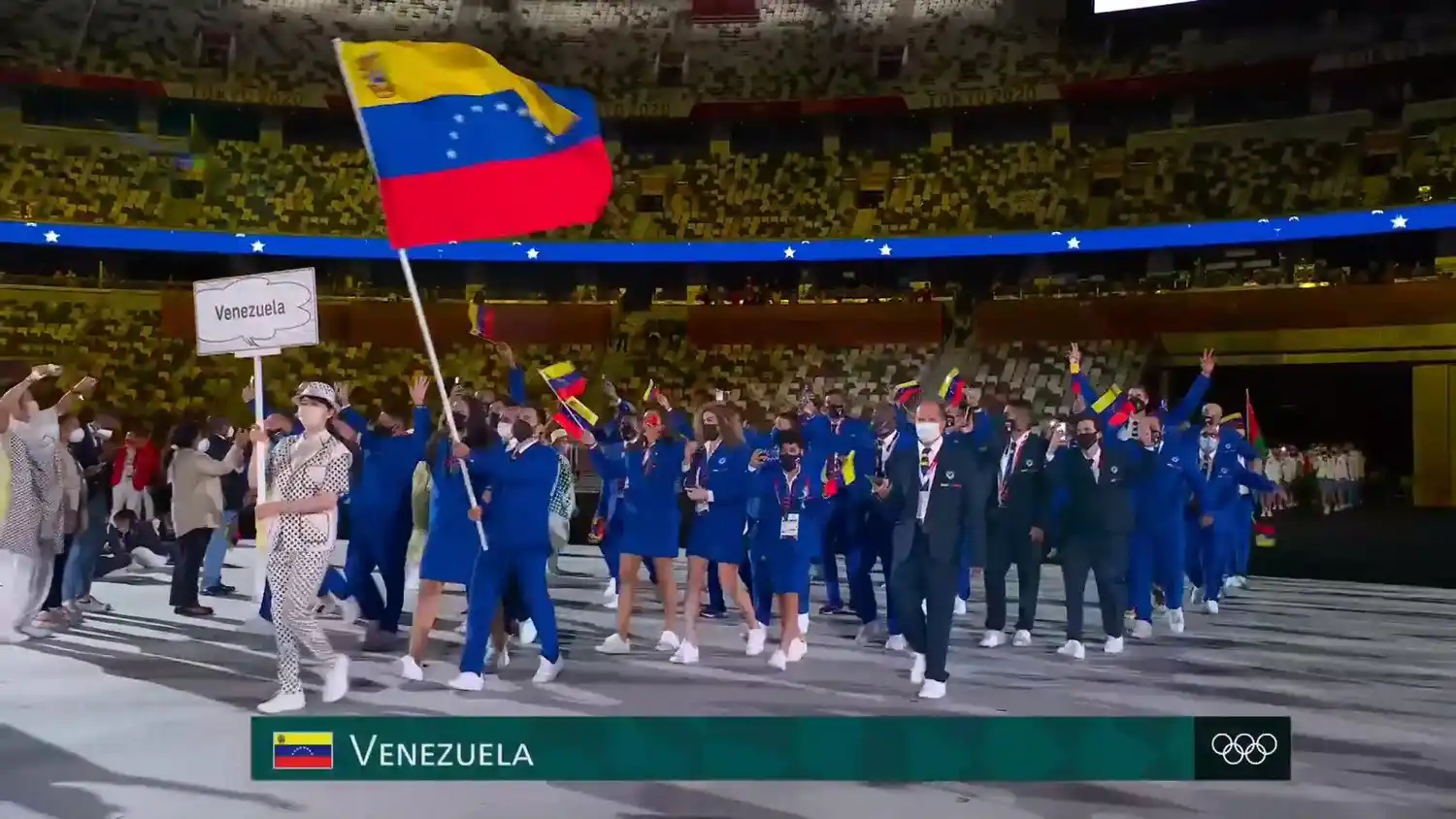 Venezuela presente en Tokio: así fue el desfile inaugural de la delegación criolla (+Fotos)