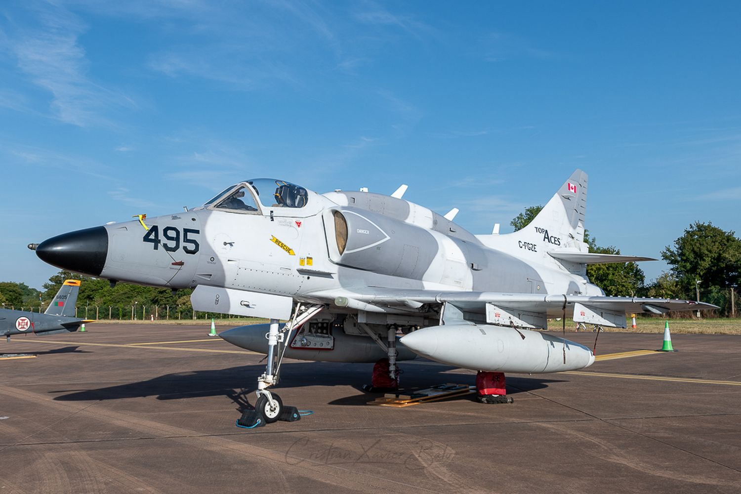 [Fotogalería] El Skyhawk no se rinde: el A-4N de Top Aces en el Air Tattoo 2022