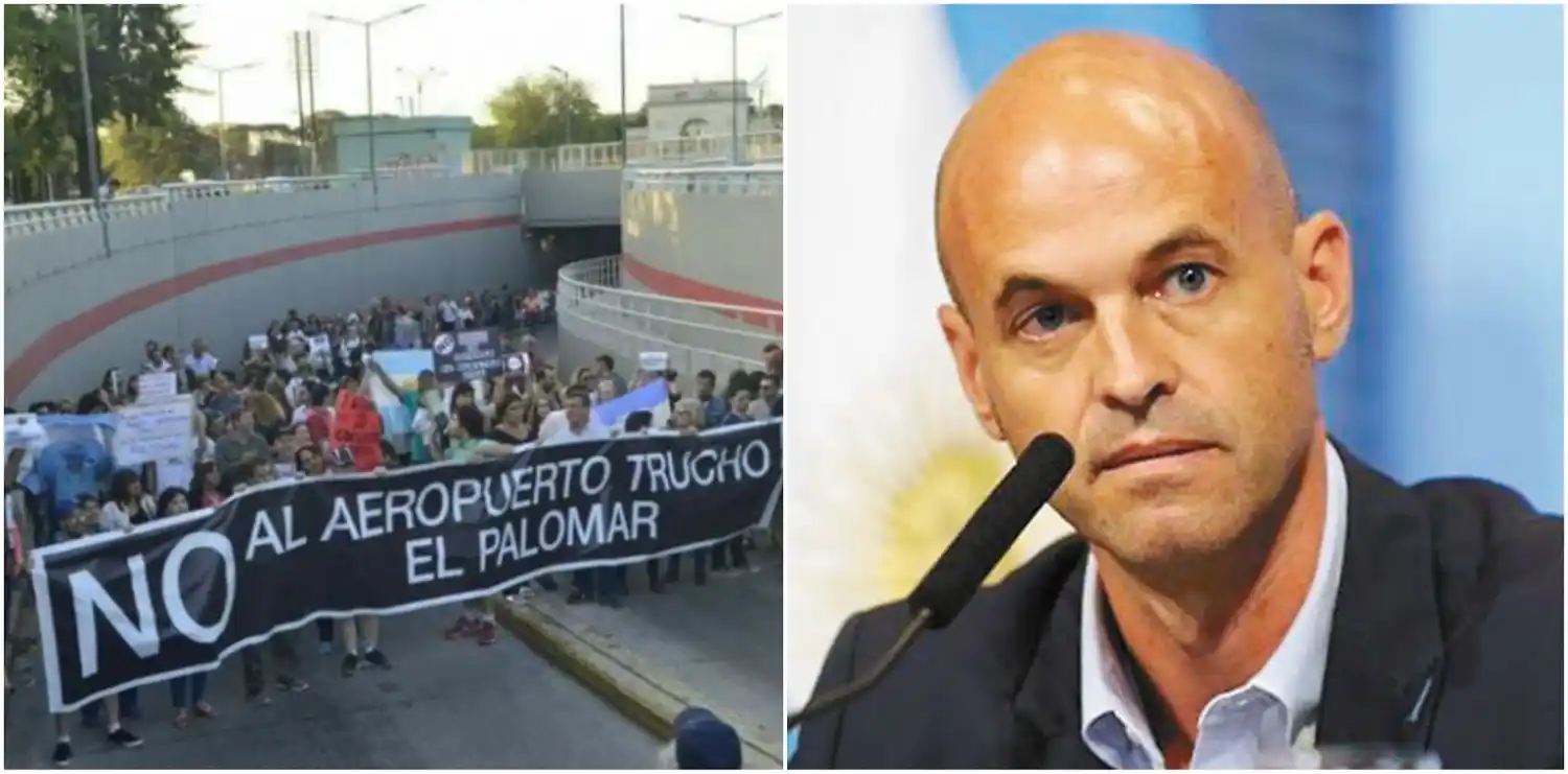 En medio del litigio judicial, Dietrich defendió la habilitación del aeropuerto de El Palomar