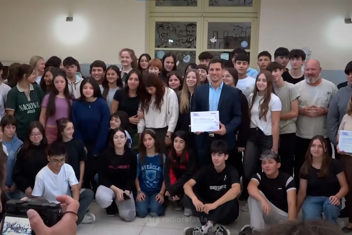 Reconocieron a estudiantes por la participación en la construcción del Sistema Solar a escala en Rafaela