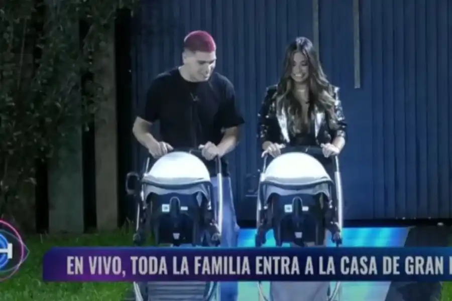 Gran Hermano: Thiago y Daniela entraron a la casa con sus gemelas