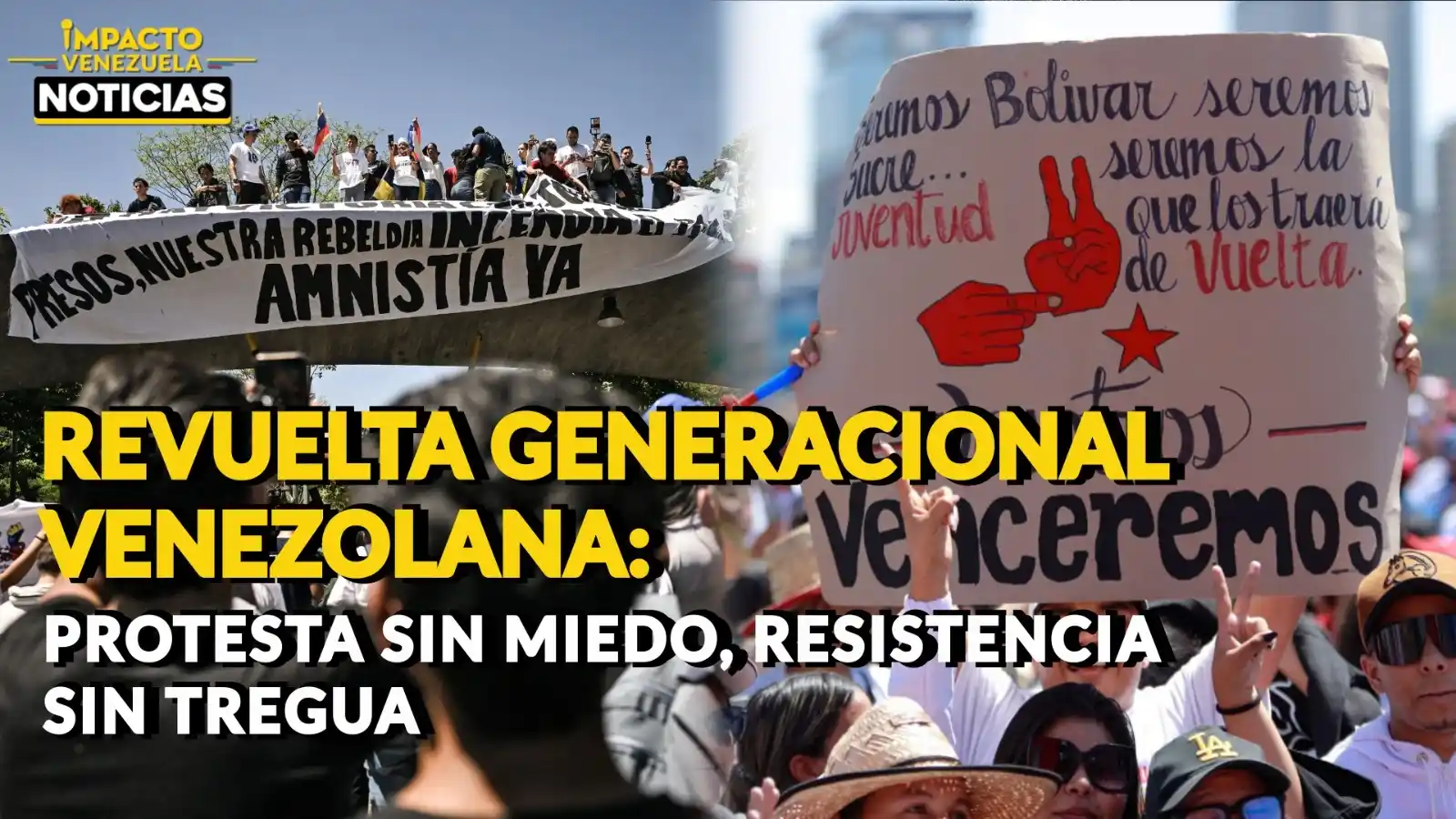 ¡JUVENTUD EN LA CALLE!: Estudiantes piden justicia frente al chavismo que exige el retorno de sus líderes - VIDEO
