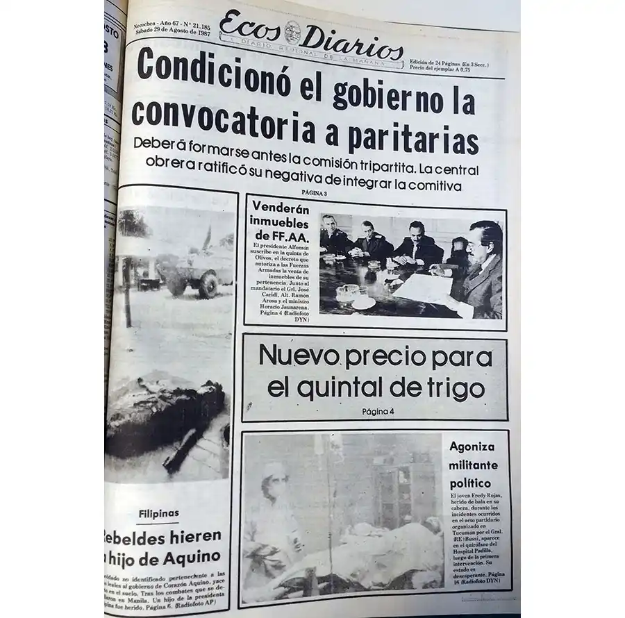 Sábado 29 de agosto de 1987