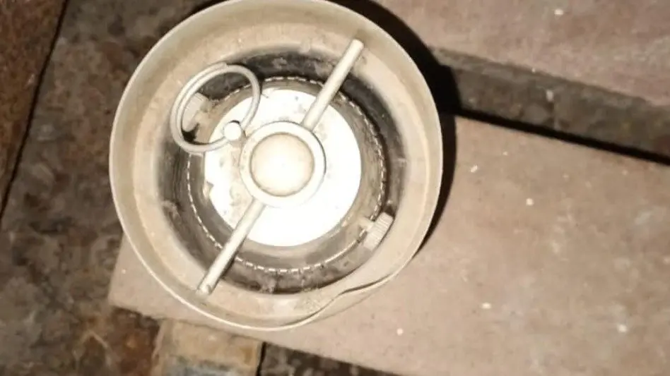 Un hombre encontró una bomba en un tacho de basura
