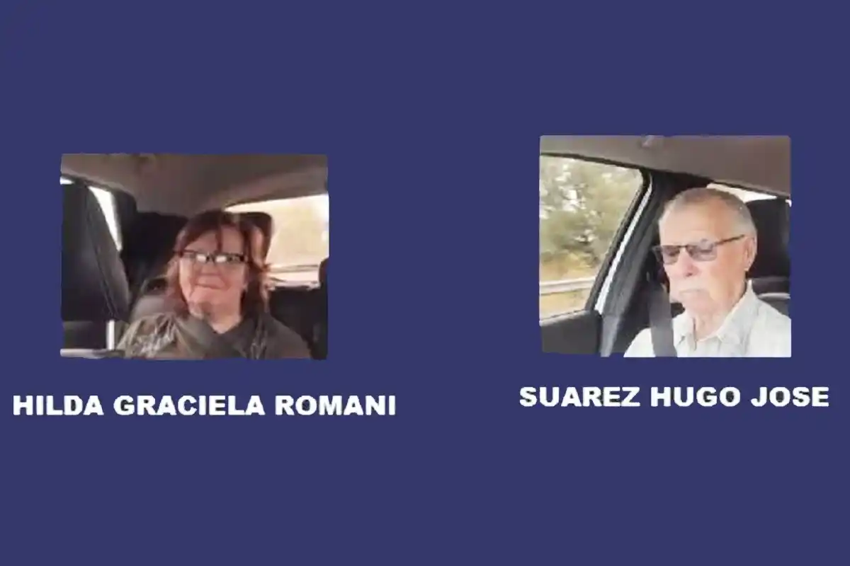 Larroque :desesperada búsqueda de una pareja de adultos mayores desaparecida