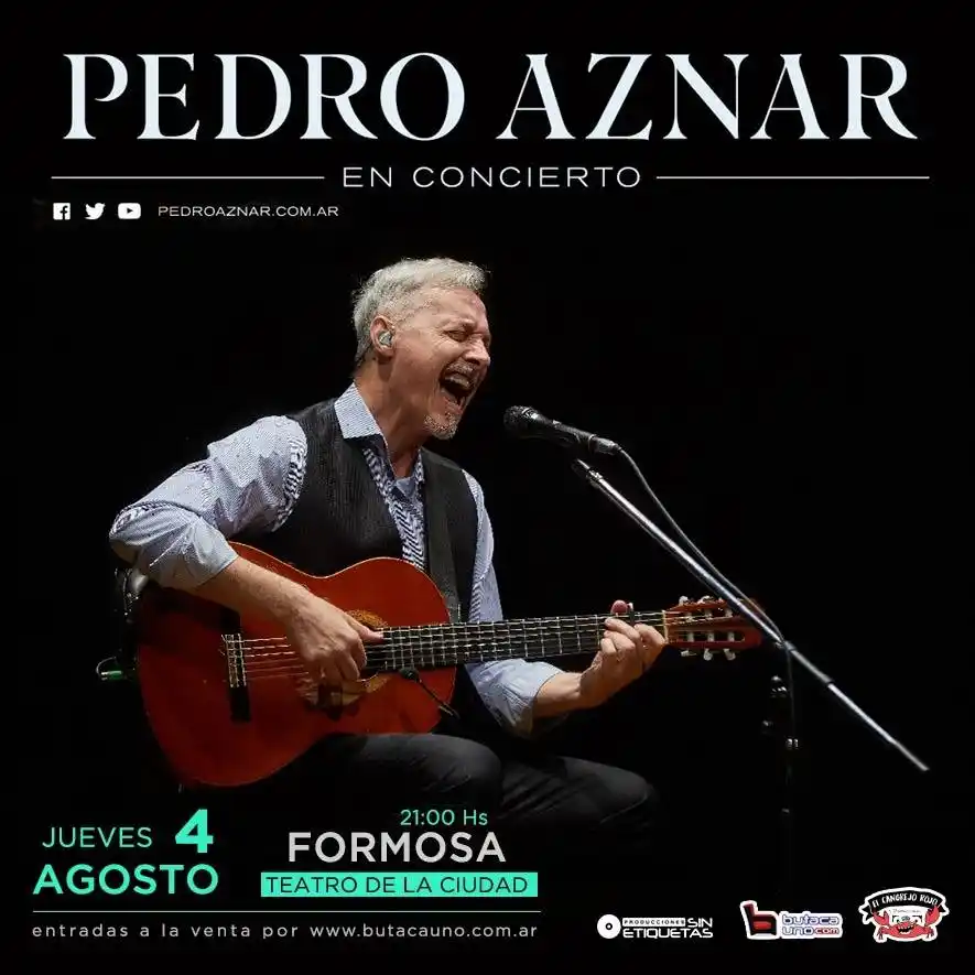 Pedro Aznar estrenará en la región 
canciones de su próximo disco
