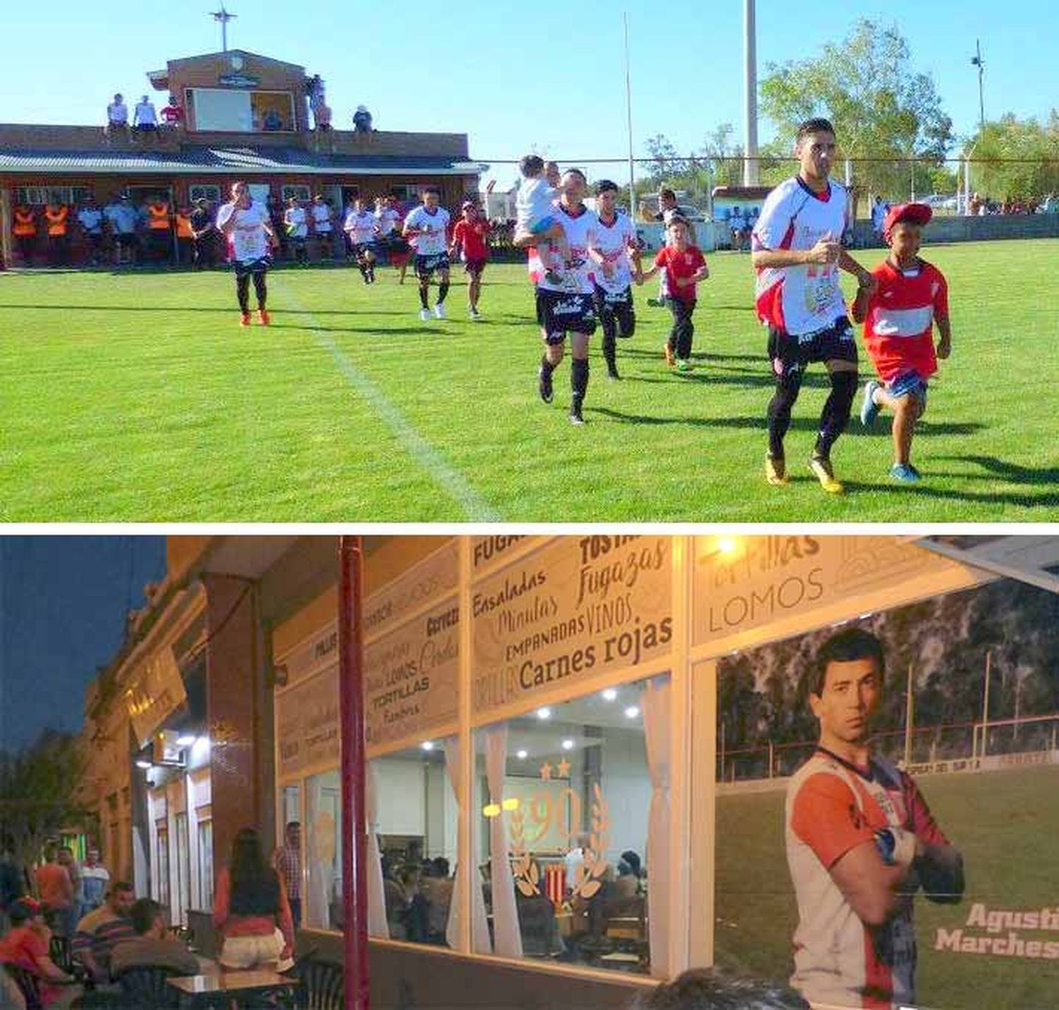 Nacido del fútbol, pasión rojo y blanco