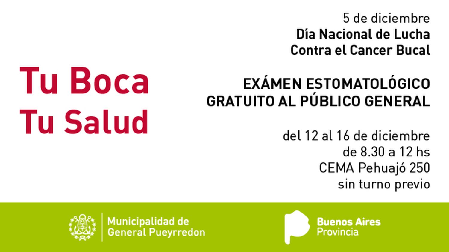 Realizarán exámenes gratuitos para prevenir el cáncer bucal