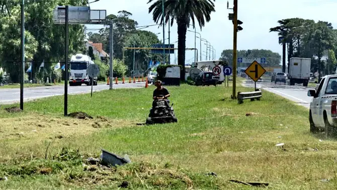 MAR DEL PLATA: Trabajos de mantenimiento en los accesos a la ciudad