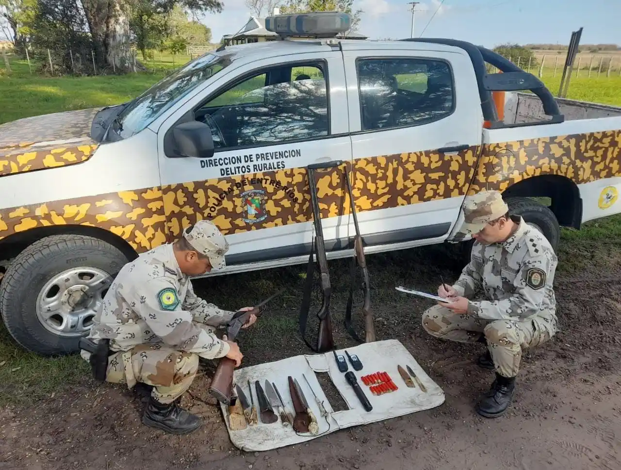 Secuestraron armas de fuego, equipos de comunicación y cartuchería en la zona rural