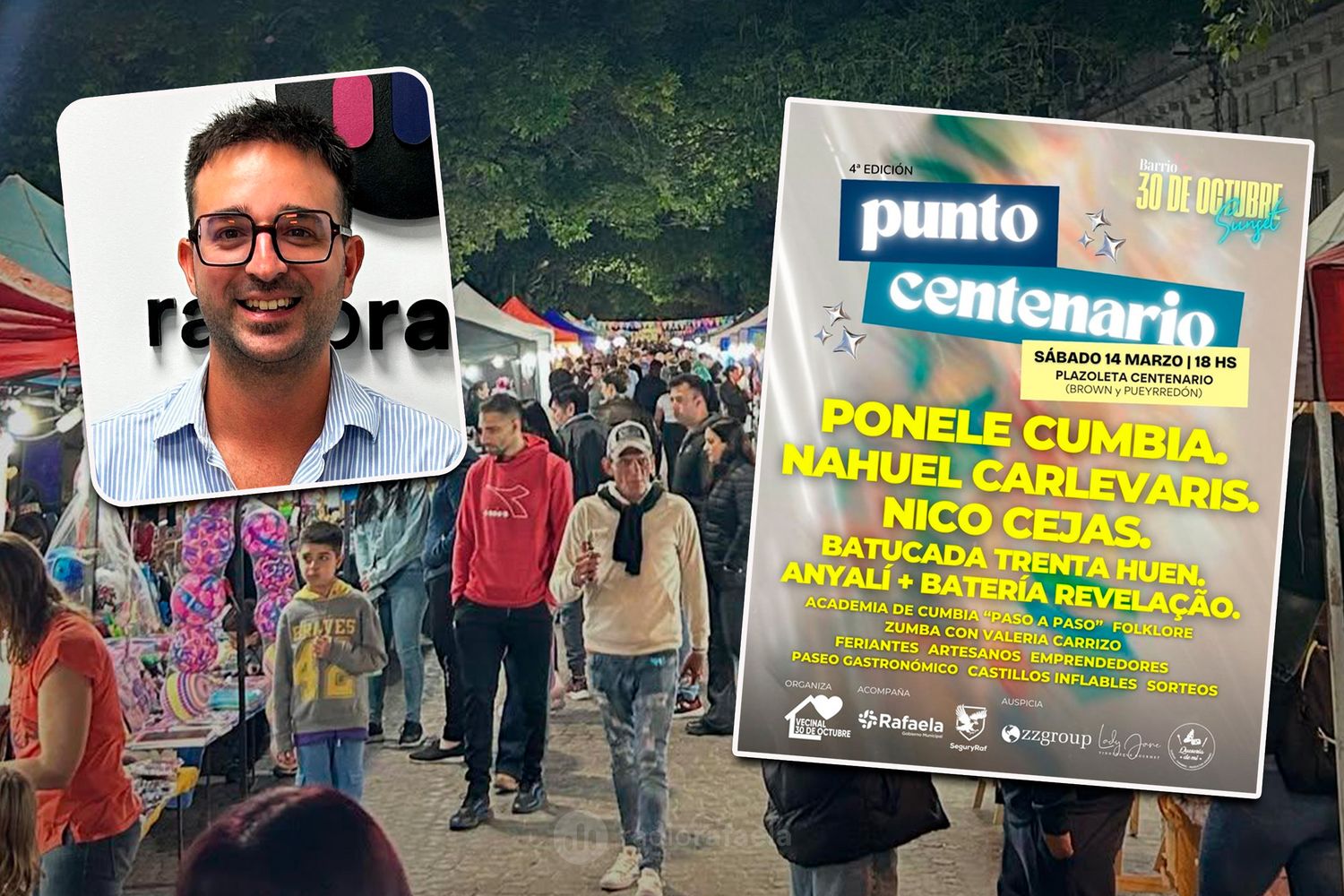 Todo listo: “El Punto Centenario nació con el cumpleaños del barrio y hoy es una gran fiesta comunitaria”