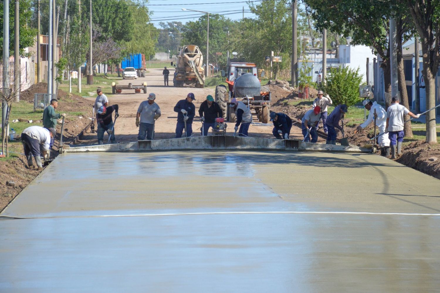 Nueva calle: avanza el plan de pavimentación en Venado Tuerto