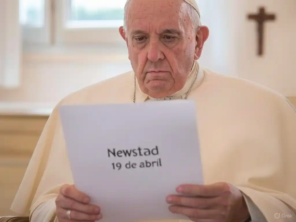 Santoral. Francisco, leyendo el Santoral del 19 de abril.