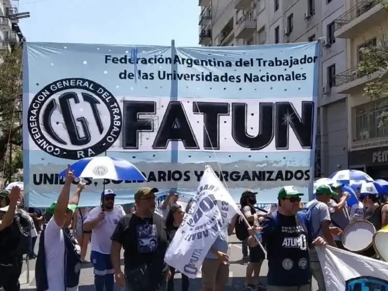En Lucha. La Federación de trabajadores universitarios celebró el fallo de la Justicia, luego del trabajo que vienen realizando contras las medidas del gobierno nacional