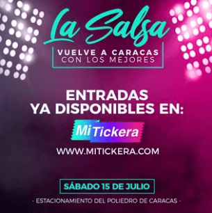 La salsa vuelve a Caracas será en el estacionamiento del Poliedro. Foto Instagram