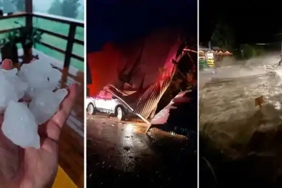 Tremenda tormenta azotó Córdoba nuevamente: la lluvia dejó destrozos en la provincia